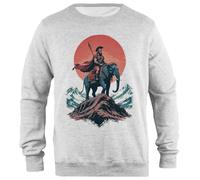 Udaytee Hannibal Barca Sweat-Shirt Unisexe Gris À Coupe Simple Simple-Fit Pullover Grey Unisex Sweatshirt