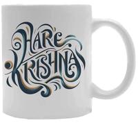 Udaytee Hare Krishna Tasse À Boire En Céramique Blanche White Ceramic Mug Beverage Drinking Cup
