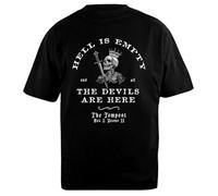 Udaytee Hell is Empty All The Devils T-Shirt Unisexe Noir en Coton Oversized Oversized Cotton Black Unisex T-Shirt
