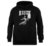 Udaytee Il Est Rizzin Drôle Jésus Basket Sweat À Capuche Simple-Fit Sweat-Shirt Unisexe Noir