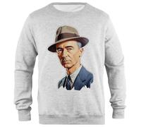 Udaytee J. Robert Oppenheimer Sweat-Shirt Unisexe Gris À Coupe Simple Simple-Fit Pullover Grey Unisex Sweatshirt