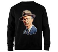 Udaytee J Robert Oppenheimer Sweat-Shirt Unisexe Noir À Coupe Simple Simple-Fit Pullover Black Unisex Sweatshirt