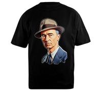 Udaytee J Robert Oppenheimer T-Shirt Unisexe Noir en Coton Surdimensionné Oversized Cotton Black Unisex T-Shirt