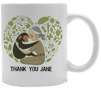 Udaytee Jane Goodall Tasse À Boire En Céramique Blanche White Ceramic Mug Beverage Drinking Cup