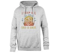 Udaytee Je Garde Toutes Les Blagues De Mon Père dans Une Base De Données Vintage Dad Dad Sweat À Capuche Gris Unisexe, Coupe Simple