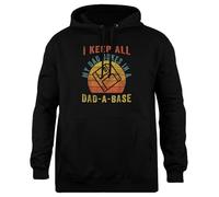Udaytee Je Garde Toutes Les Blagues De Mon Père dans Une Base De Données Vintage Dad Dad Sweat À Capuche Simple-Fit Sweat-Shirt Unisexe Noir