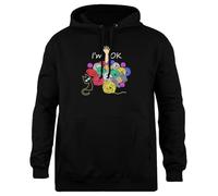 Udaytee Je suis d'accord avec Le Fil À Tricoter Et Le Crochet Sweat À Capuche Simple-Fit Sweat-Shirt Unisexe Noir