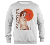 Udaytee Joe Cocker Sweat-Shirt Unisexe Gris À Coupe Simple Simple-Fit Pullover Grey Unisex Sweatshirt