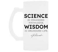 Udaytee La Science Selon Kant… Tasse À Bière En Verre À Poignée Handled Glass Beer Drinking Cup
