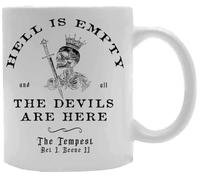 Udaytee L'enfer Est Vide Tous Les Diables Tasse À Boire En Céramique Blanche White Ceramic Mug Beverage Drinking Cup