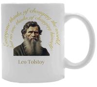 Udaytee Léon Tolstoï Le Royaume De Dieu Tasse À Boire En Céramique Blanche White Ceramic Mug Beverage Drinking Cup