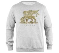 Udaytee Leone Di San Marco De Venise - Or Vintage Sweat-Shirt Unisexe Gris À Coupe Simple