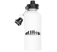 Udaytee L'évolution Selon Stephen Hawking Blanc Bouteille D'eau Flacon À Boire Blanc Water Bottle White Drinking Flask