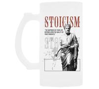 Udaytee Marc Aurèle Stoïcisme Stoïcisme Tasse À Bière En Verre À Poignée Handled Glass Beer Drinking Cup