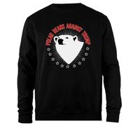 Udaytee Polar Bears Against Trump Sweatshirt Unisexe Noir à Col Roulé Simple-Fit Simple-Fit Pullover Black Unisex Sweatshirt