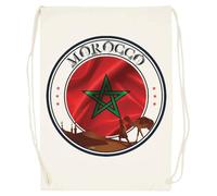 Udaytee Sahara Marocain Sac De Sport En Coton Beige Cotton Beige Training Bag Gym Sack