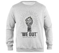 Udaytee We Out Harriet Tubman Sweatshirt Unisexe Gris à Col Roulé Simple-Fit Simple-Fit Pullover Grey Unisex Sweatshirt