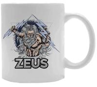 Udaytee Zeus Dieu Tasse À Boire En Céramique Blanche White Ceramic Mug Beverage Drinking Cup