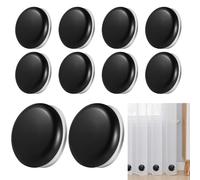 Udbrud 10 Pièces Poids de Nappe de Table Exterieur, Poids pour Rideaux Magnétique, Pince de Nappe Extra Lourde, Poids pour Nappe avec Aimant en Acier Inoxydable pour Pique Nique, Intérieur (Noir)