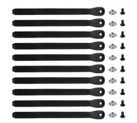 Udbrud 10 Pièces Sangles de Fixation pour Snowboard, Snowboard Binding Straps en Plastique Ski Sangle de Fixation D'échelle Rechange de Cheville de Snowboard Binding Accessories