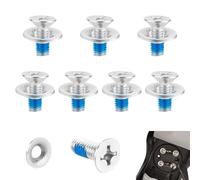 Udbrud 16 Pièces Jeu de Vis Fixation de Snowboard, Vis Montage de Snowboard en Acier Inoxydable avec Rondelles, Ski Pièces Sport de Remplacement, Accessoires de fixation fixes pour le sport et le snow