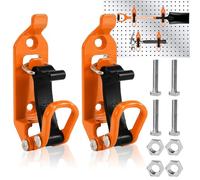 Udbrud 2PCS Support Pelle pour Barres de Toit, Orange Support de Pelle avec 4 Vis et 4 écrous, Supports de Montage Mural, Kit de Montage de Serrage Accessoires pour Barres de Toit, Camions, Bateaux
