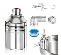 Udbrud 3/4" Vanne à Flotteur Entièrement Automatique, Vanne de Régulation du Niveau d'Eau en Acier Inoxydable 304, Niveau Automatique Piscine Régulateur de Niveau d'eau Automatique Pour Piscines