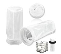 Udbrud 3 Pièces Filtre IBC en Nylon, Filtre IBC Lavable Rechange Filtres de Couvercle IBC en Maille Filtre Eau de Pluie Nylon Filtre IBC pour Réservoir d'eau de Pluie IBC