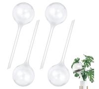 Udbrud 4 Pièces Boules dArrosage pour Plantes, Plante Arrosage Goutte à Goutte Automatique, Transparent Distributeur Eau Plante, Dispositif d'Arrosage Automatique pour D'intérieur et D'extérieur
