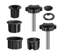 Udbrud 8 Pièces Anneaux de réduction pour Pied de Parasol Kit, Adaptateur de Pied de Parasol Umbrella Stand Parts, Balcon Supports de Parasol Réducteurs pour Table de Terrasse Balcon Arrière-Cour