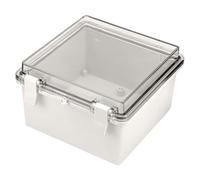 Udbrud Boite de Derivation Electrique IP65, 150x150x90 mm Boîte de Jonction Etanche avec Couverture PC Transparent, ABS Boite de Derivation Etanche Exterieur pour une Utilisation Extérieur