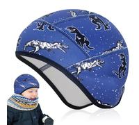 Udbrud Bonnet de vélo Hiver Enfant, Bonnet de vélo sous Casque Bonnet d'hiver Chaud Coupe-Vent Bonnet de Sport sous Casque pour Tous Les Sports d'hiver en Plein air Enfant garçon