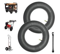Udbrud Chambre à Air 3.50-8, Lot de 2 Pneus pour Chariot à Main Chambre a Air Brouette avec Tige de Valve Chambre à air de Rechange pour Chariot De Jardin, Tondeuse à Gazon, Tube De Remplacement