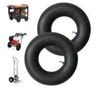 Udbrud Chambre à Air 4.10/3.50-6, Lot de 2 Pneus pour Chariot à Main Chambre a Air Brouette avec Tige de Valve Chambre à air de Rechange pour Chariot De Jardin, Tondeuse à Gazon, Tube De Remplacement