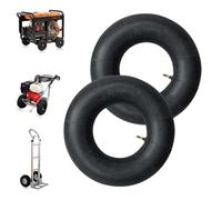 Udbrud Chambre à Air, Lot de 2 Pneus pour Chariot à Main Chambre a Air Brouette avec Tige de Valve Chambre à air de Rechange pour Chariot De Jardin, Tondeuse à Gazon, Tube De Remplacement (4inch)