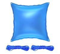 Udbrud Coussin de Piscine pour l'hiver XXL 120 x 120 cm, Oreiller d'air pour Piscine hivernage Double Couture avec Corde Accessoire Parfait pour Protéger la Piscine par Temps Mauvais en Hiver