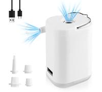 Udbrud Pompe à air électrique, Mini Pompe Portable compacte Rechargeable par USB Pompe à air avec Lumière pour Matelas,Piscine,Paddling Pool,Camping