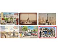 udc Cartexpo - Lot de 6 Sets de Table Vintages Capitale de la France