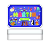 UDC Lire et dire - Boîte à Bons Points « Martin »-métallique et personnalisée 2,7 x 9,7 x 6,2 cm