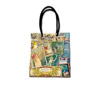 udc Sac Cabas de Courses - PATCHWORK PROVENCE - H: 35cm x l: 30cm x 18cm - 65% Coton, 35 Polyester