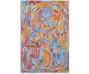 UDERUI Célèbres Jasper Johns Posters Abstrait Pop Wall Art Jasper Johns Prints Jasper Johns Canvas Peinture pour Home Wall Decor Image 50x70cmx1 Pas de Cadre