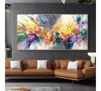 UDERUI Diamond Painting abstrait coloré， Point de Croix Kit de Broderie Diamant Peinture Complet, 5D Grand Diamant Painting Adultes Enfants Femme Cadeau, Diamant Art Crafts Maison Décor 70x140cm