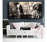 UDERUI Diamond Painting Art indien, Point de Croix Kit de Broderie Diamant Peinture Complet, 5D Grand Diamant Painting Adultes Enfants Femme Cadeau, Diamant Art Crafts Maison Décor 50x100cm