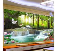 UDERUI Diamond Painting Cascade de la forêt, Point de Croix Kit de Broderie Diamant Peinture Complet, 5D Grand Diamant Painting Adultes Enfants Femme Cadeau, Diamant Art Crafts Maison Décor 60x120cm