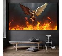 UDERUI Diamond Painting démon ange, Point de Croix Kit de Broderie Diamant Peinture Complet, 5D Grand Diamant Painting Adultes Enfants Femme Cadeau, Diamant Art Crafts Maison Décor 100x200cm