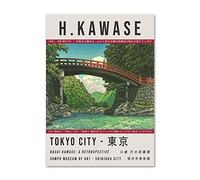 UDERUI Hasui Kawase Affiche Exposition Art Mur Hasui Kawase Imprime Vintage Paysage Toile Peinture pour Home Wall Decor Image 50x70cmx1 Pas de Cadre