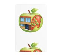 UDFKGLP Magnifique peinture décorative en étain avec motif maison de pommes, 20,3 x 30,5 cm, fabriquée en fer blanc, résistant à l'usure et durable