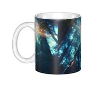 UDFKGLP Tasse en céramique à motif baguette magique pour cappuccino, latte, céréales, yaourt, lait, boissons chaudes ou froides, four à micro-ondes