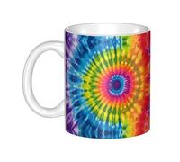 UDFKGLP Tasse en céramique avec motif arc-en-ciel pour cappuccino, latte, céréales, yaourt, lait, boissons chaudes ou froides, four à micro-ondes
