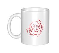 UDFKGLP Tasse en céramique avec motif Terror at night pour cappuccino, latte, céréales, yaourt, lait, boissons chaudes ou froides, four à micro-ondes